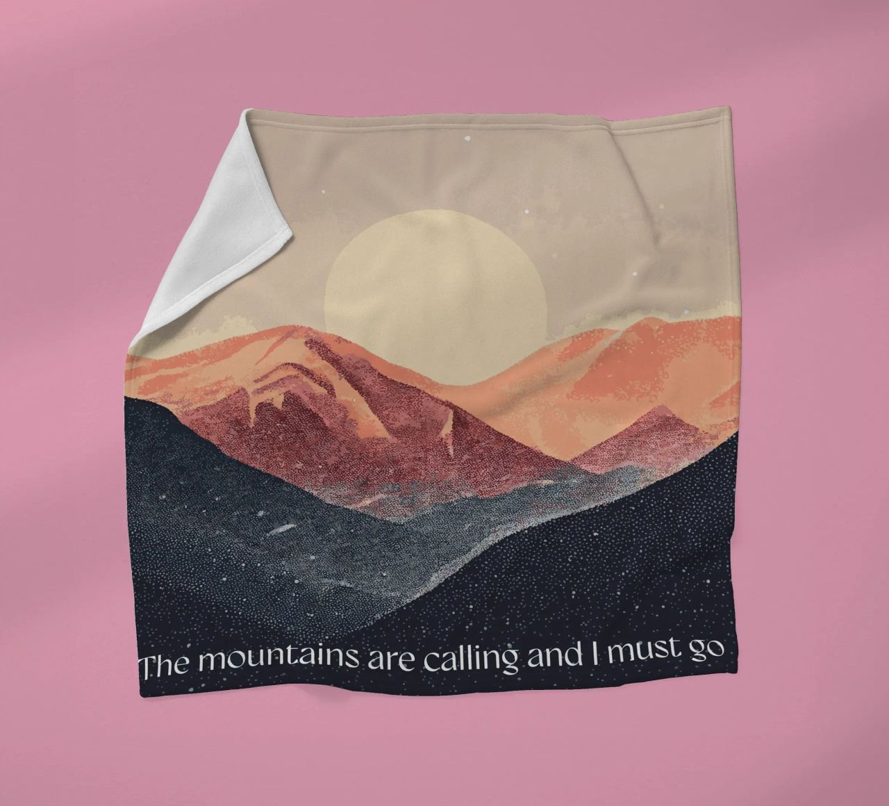 The mountains are calling coperta in pile da Synthaira