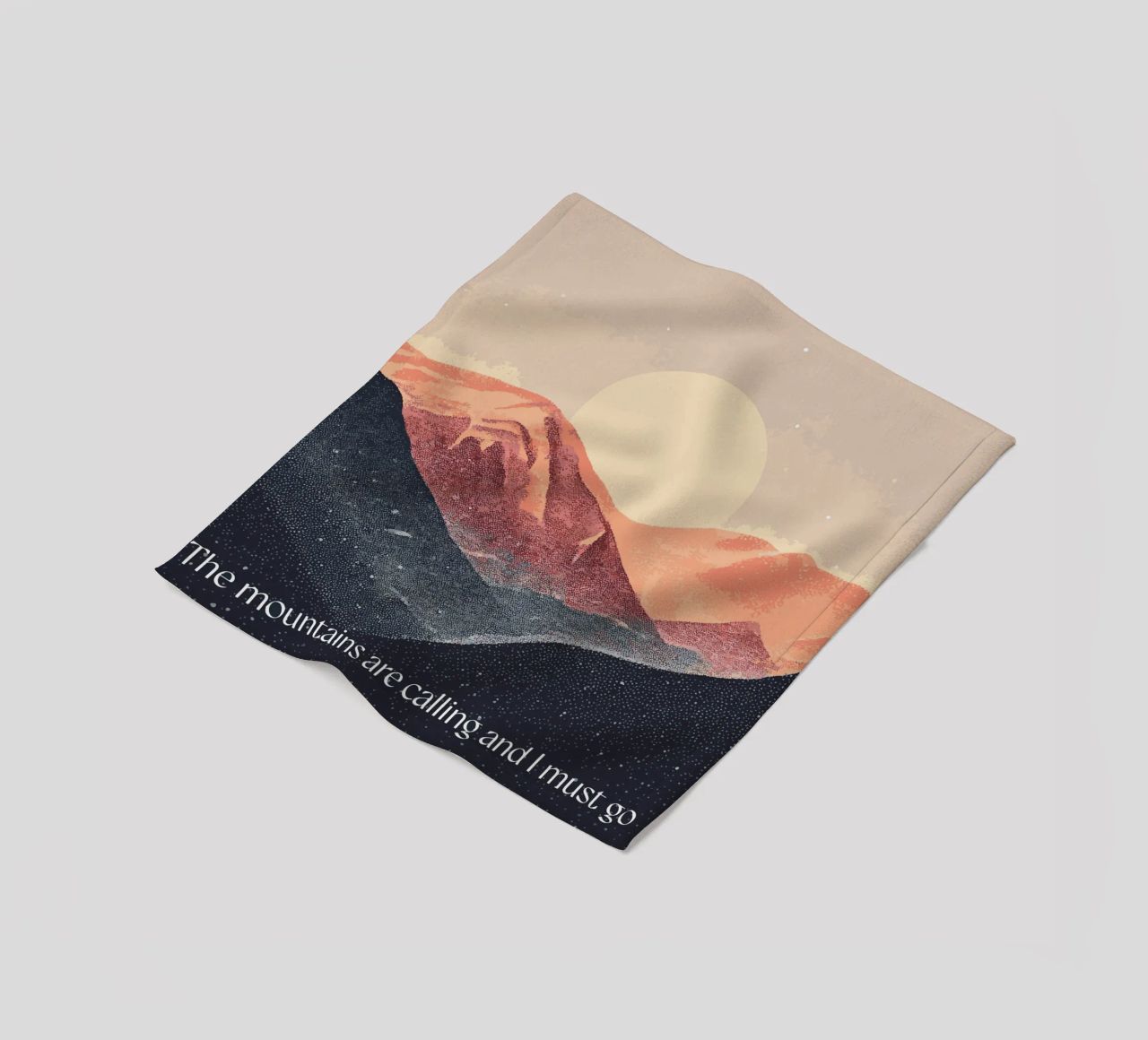 The mountains are calling coperta in pile da Synthaira