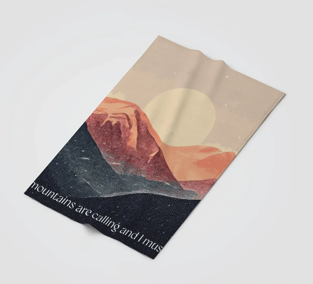 The mountains are calling coperta in pile da Synthaira