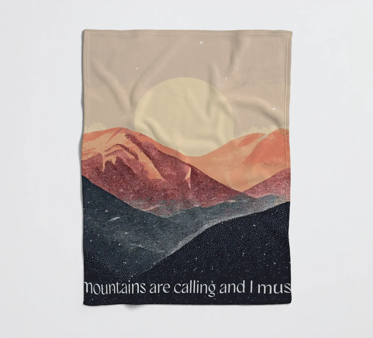 The mountains are calling coperta in pile da Synthaira