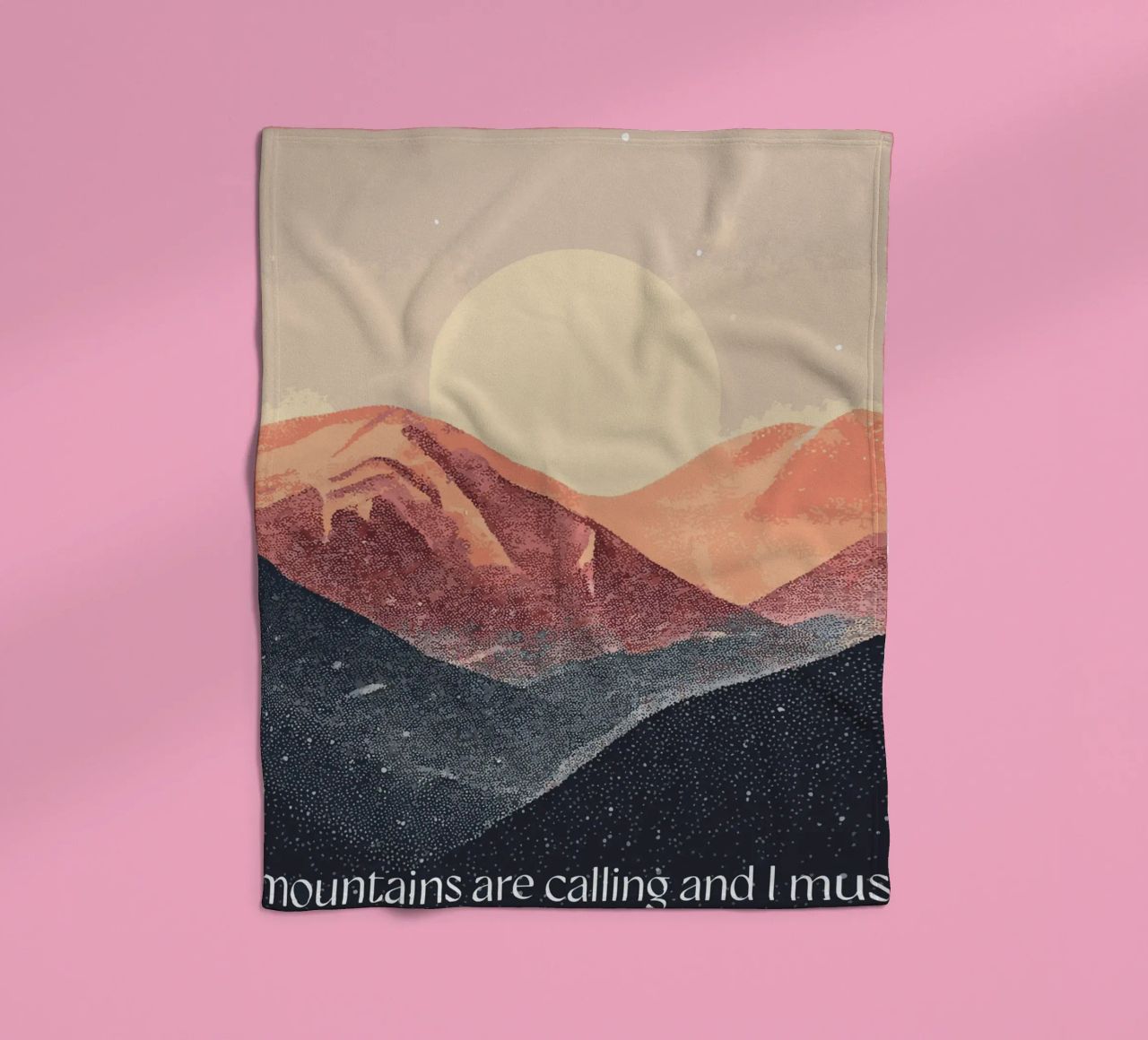 The mountains are calling coperta in pile da Synthaira