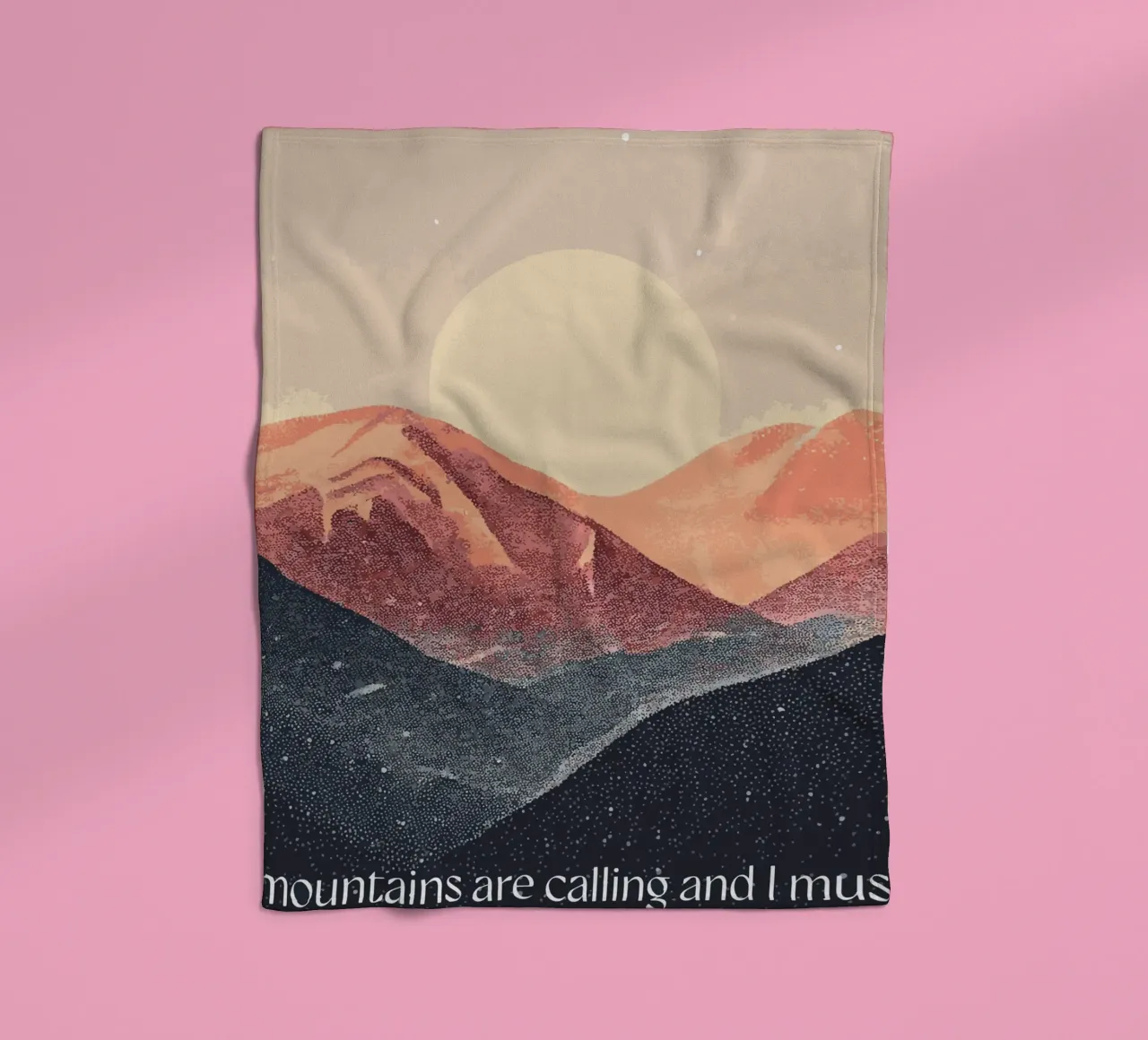 The mountains are calling coperta in pile da Synthaira