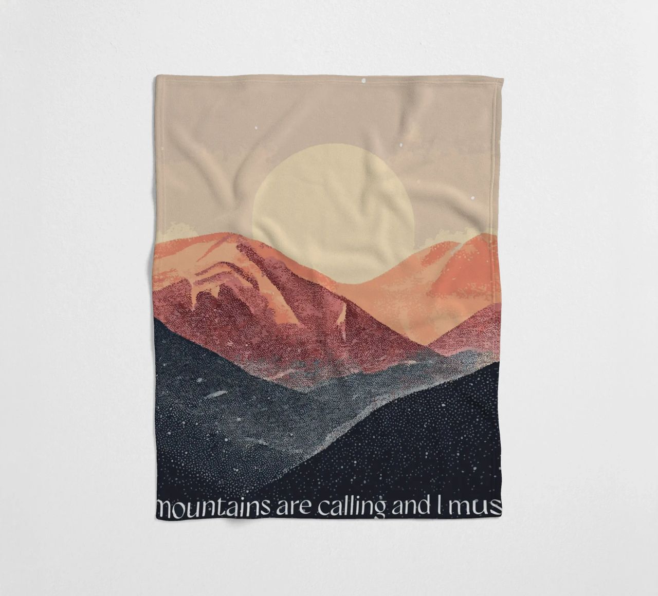 The mountains are calling coperta in pile da Synthaira