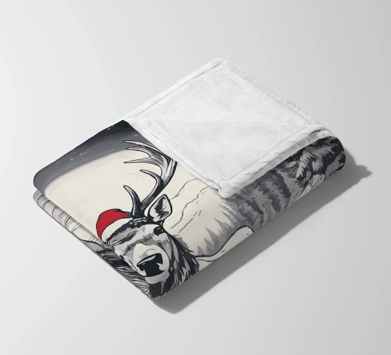 Cervi nella neve coperta in pile da Synthaira