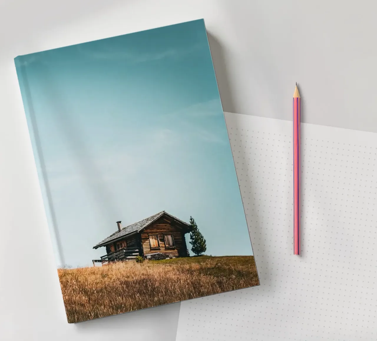 Berghütte 3 notebook by Flo Klein