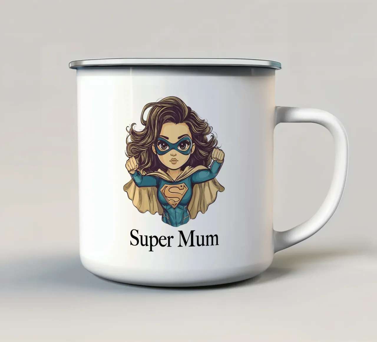 Super Mum tazza in smalto da Synthaira