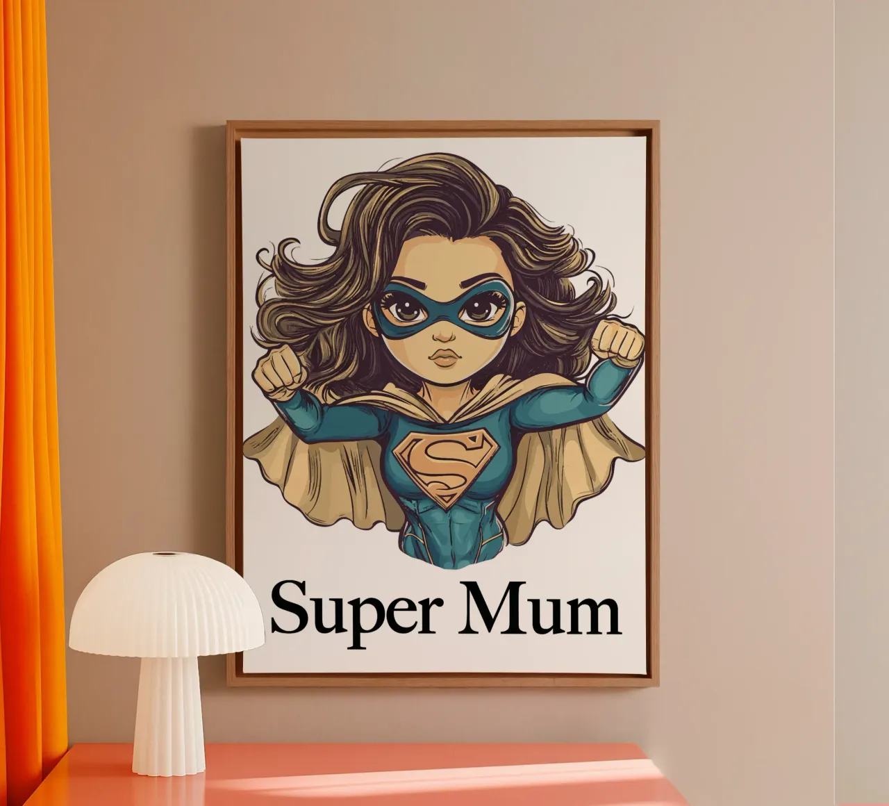 Super Mum tela con Cornice a cassetta da Synthaira