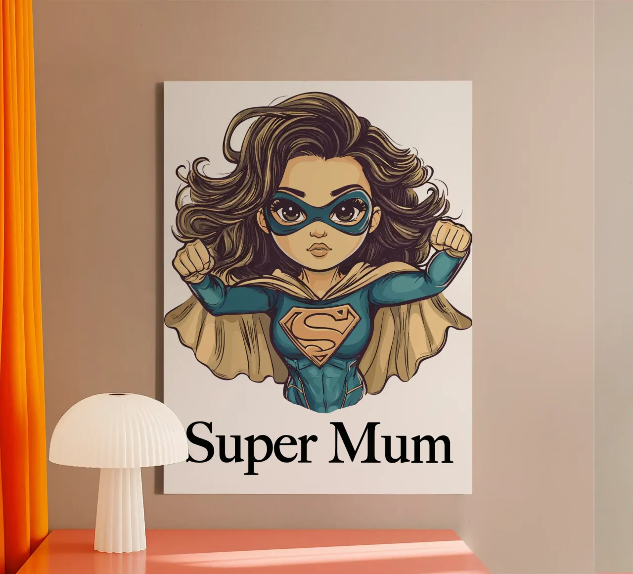 Super Mum tela con Cornice a cassetta da Synthaira