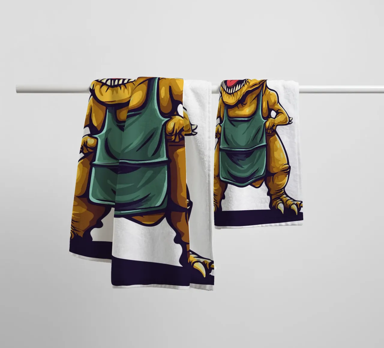 T-Rex socievole asciugamano da bagno da Synthaira