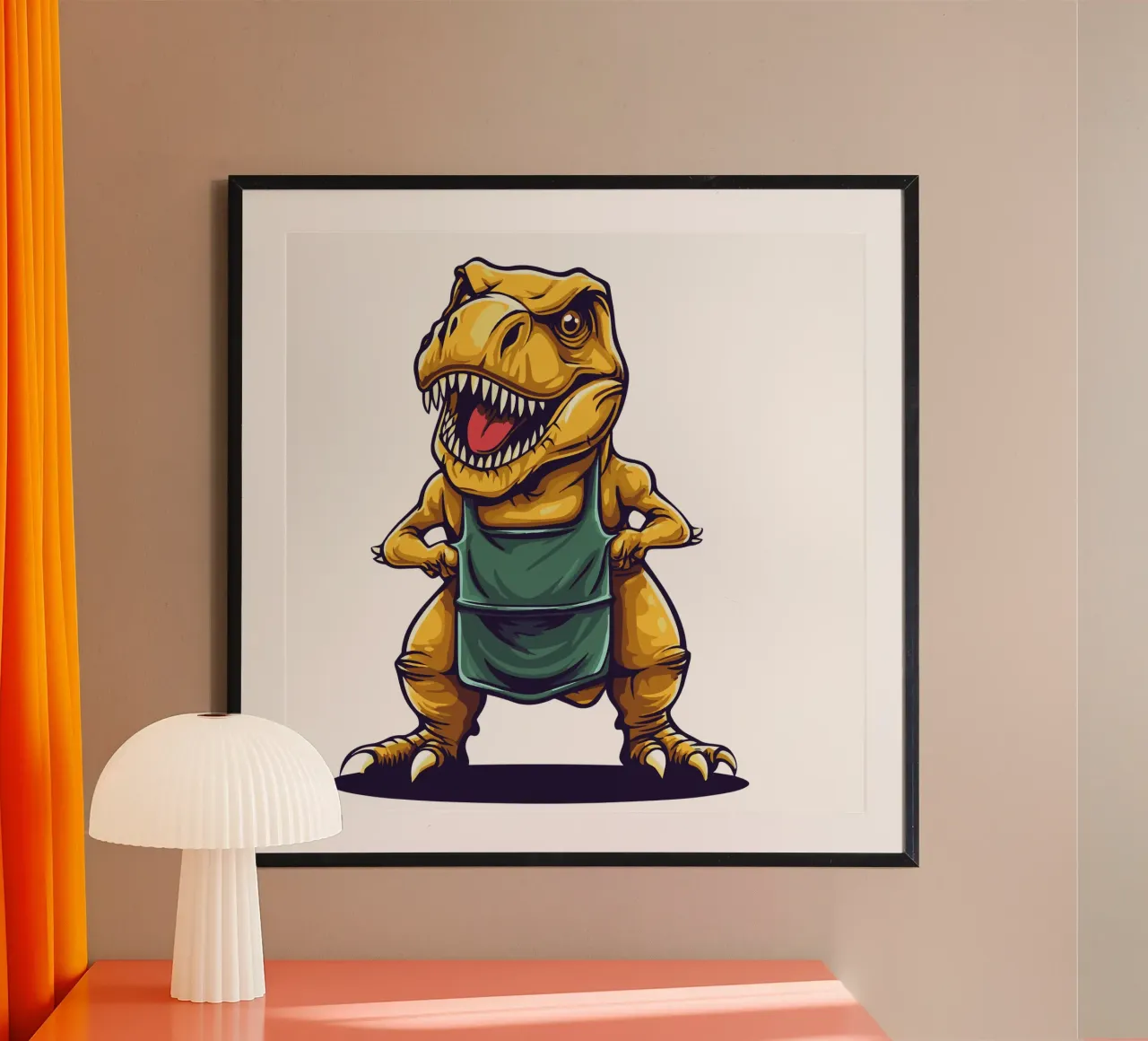 T-Rex socievole carta hahnemühle da Synthaira