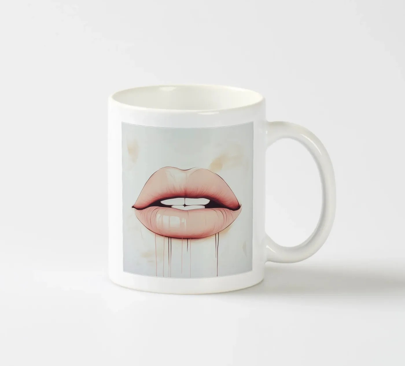 Lips ceramic mug by Synthaira