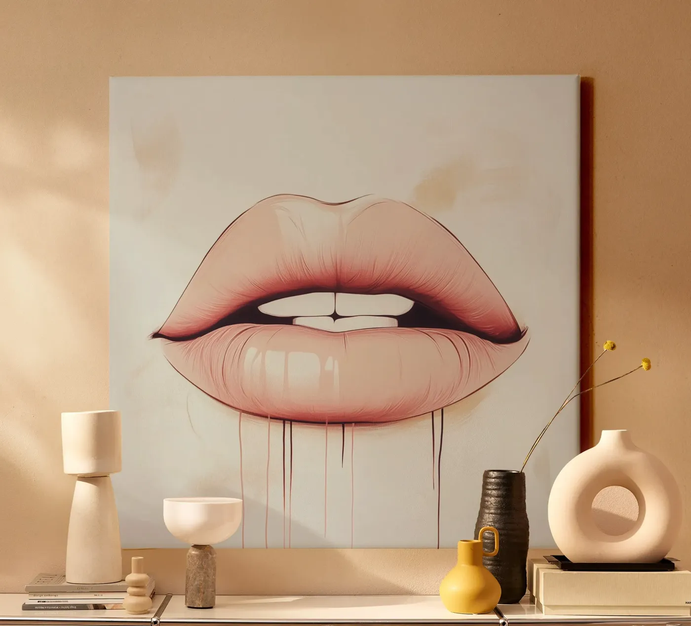 Lips canvas by Synthaira