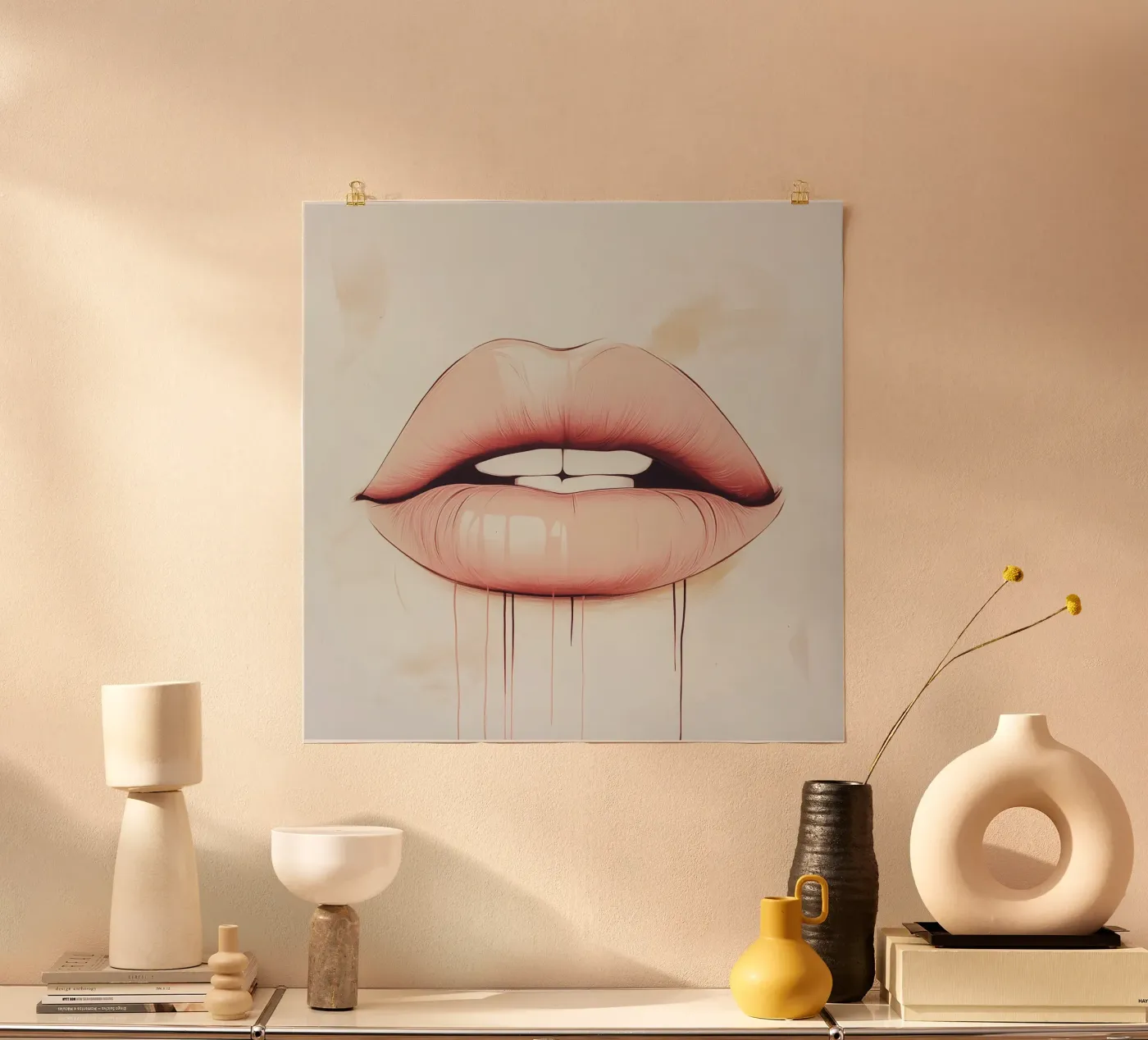 Lips poster by Synthaira