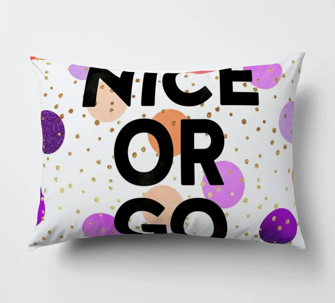 Be Nice or Go Away cuscino da Elisabeth Fredriksson