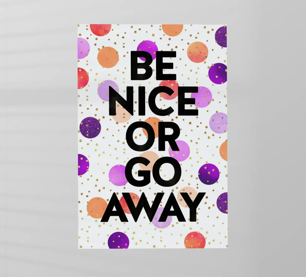 Be Nice or Go Away pellicola backlit da Elisabeth Fredriksson
