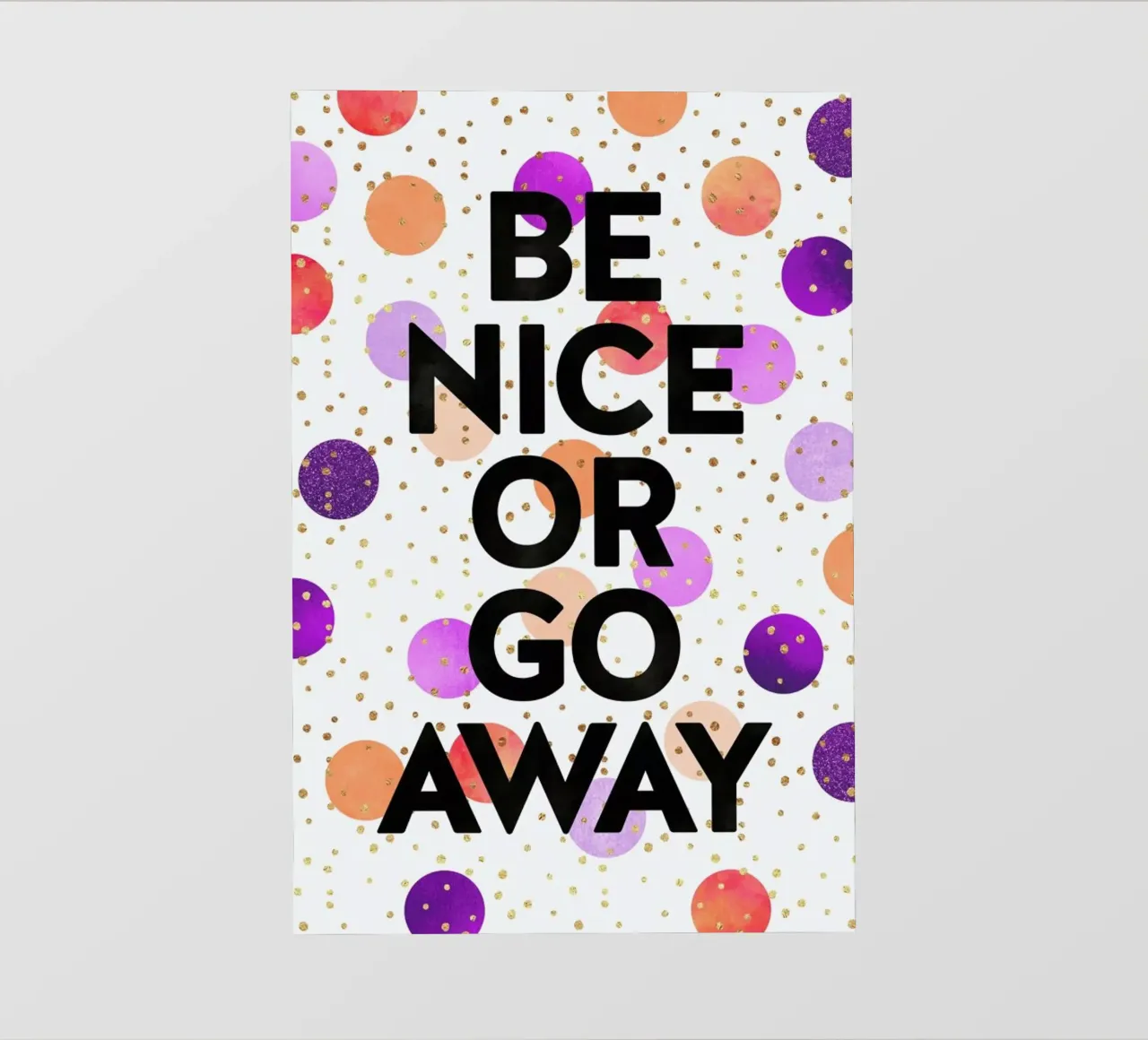 Be Nice or Go Away pellicola backlit da Elisabeth Fredriksson