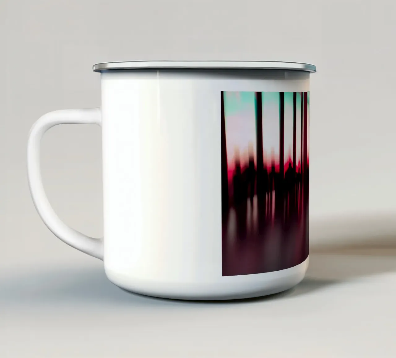 Abstrakt People tazza in smalto da Flo Klein