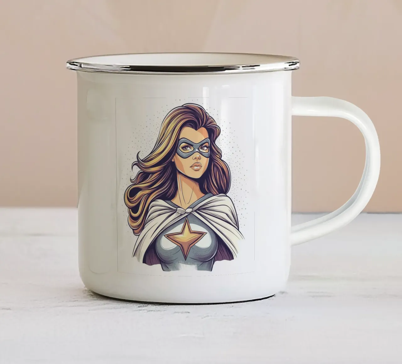 Hero Mum tazza in smalto da Synthaira