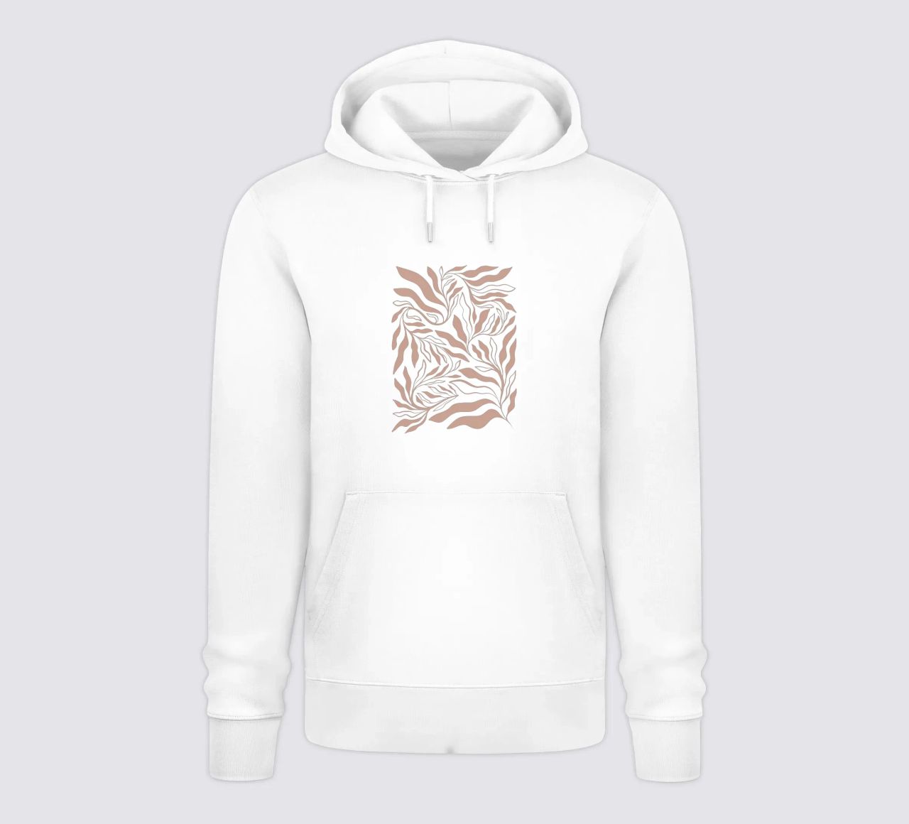 Boho Botanical - Mousse moka dalla texture calda felpa con cappuccio da Dominique Vari