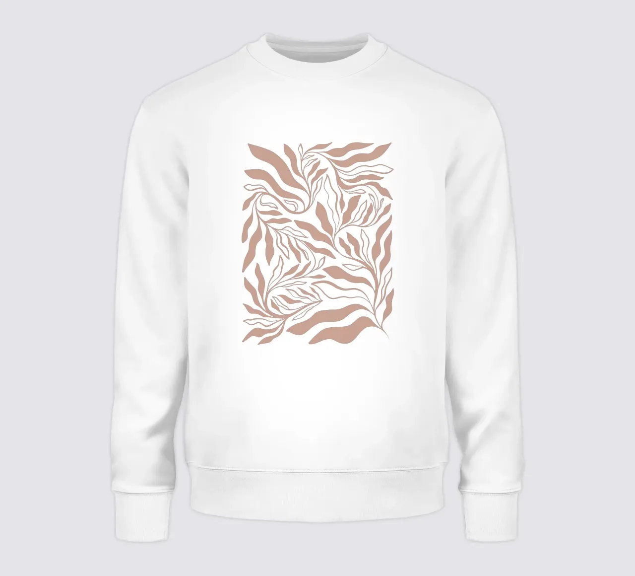Boho Botanical - Espuma moca de textura cálida sudadera de Dominique Vari