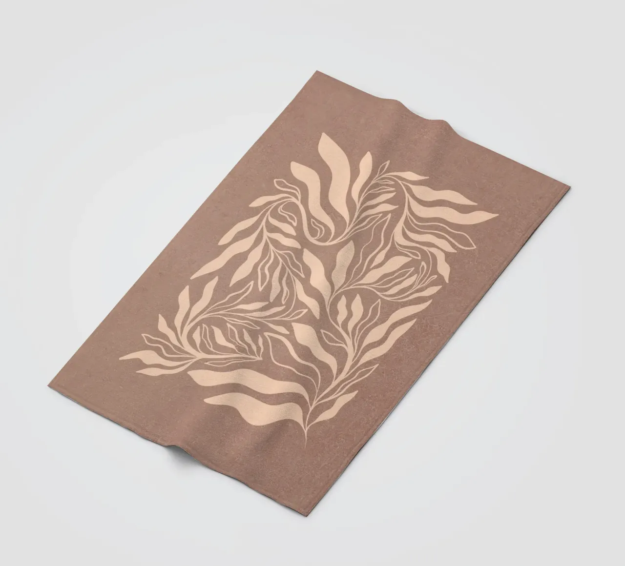 Boho Botanical - Mousse moka dalla texture calda coperta in pile da Dominique Vari