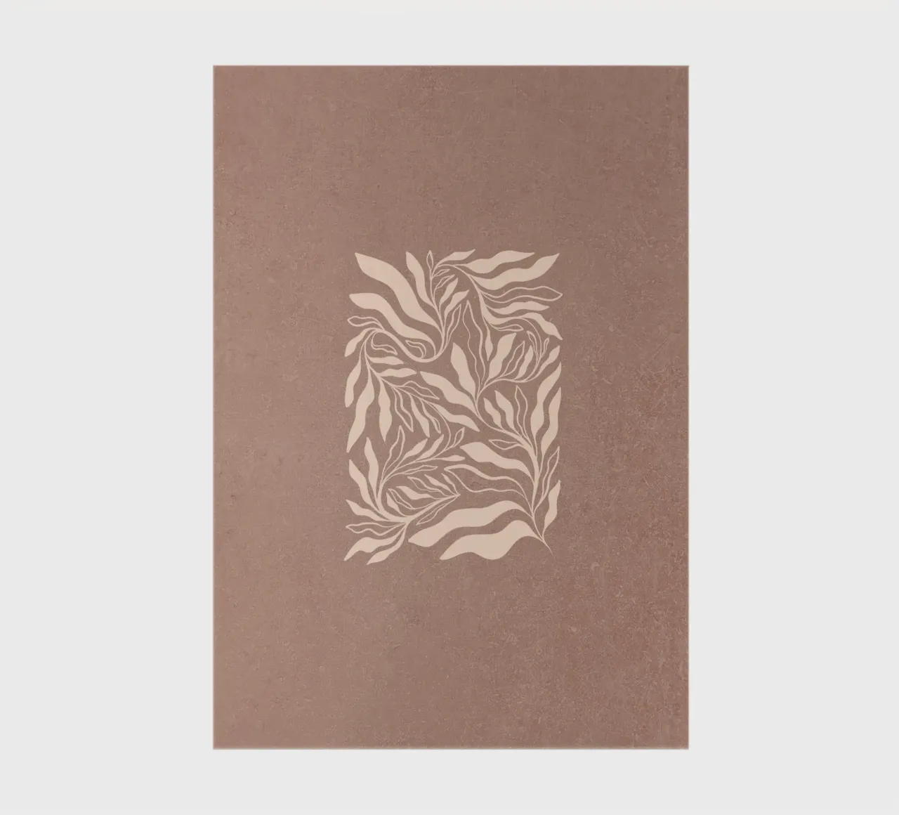 Boho Botanical - Mousse moka à la texture chaude carnet de notes de Dominique Vari