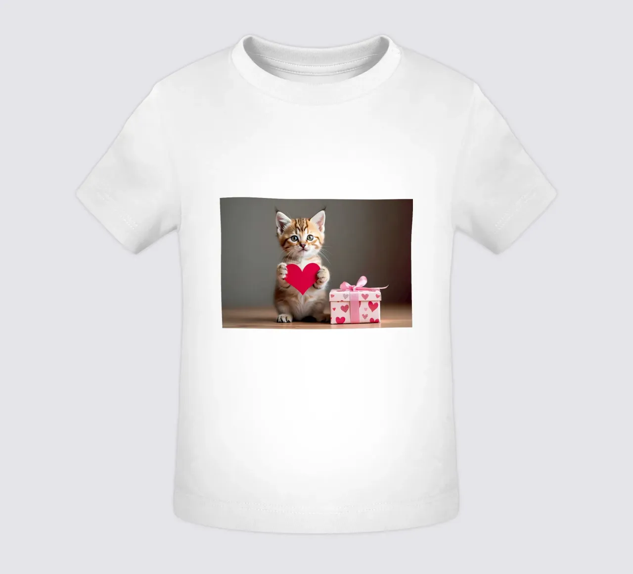 cuore di gatto maglietta neonato da ARTVI-SHOP