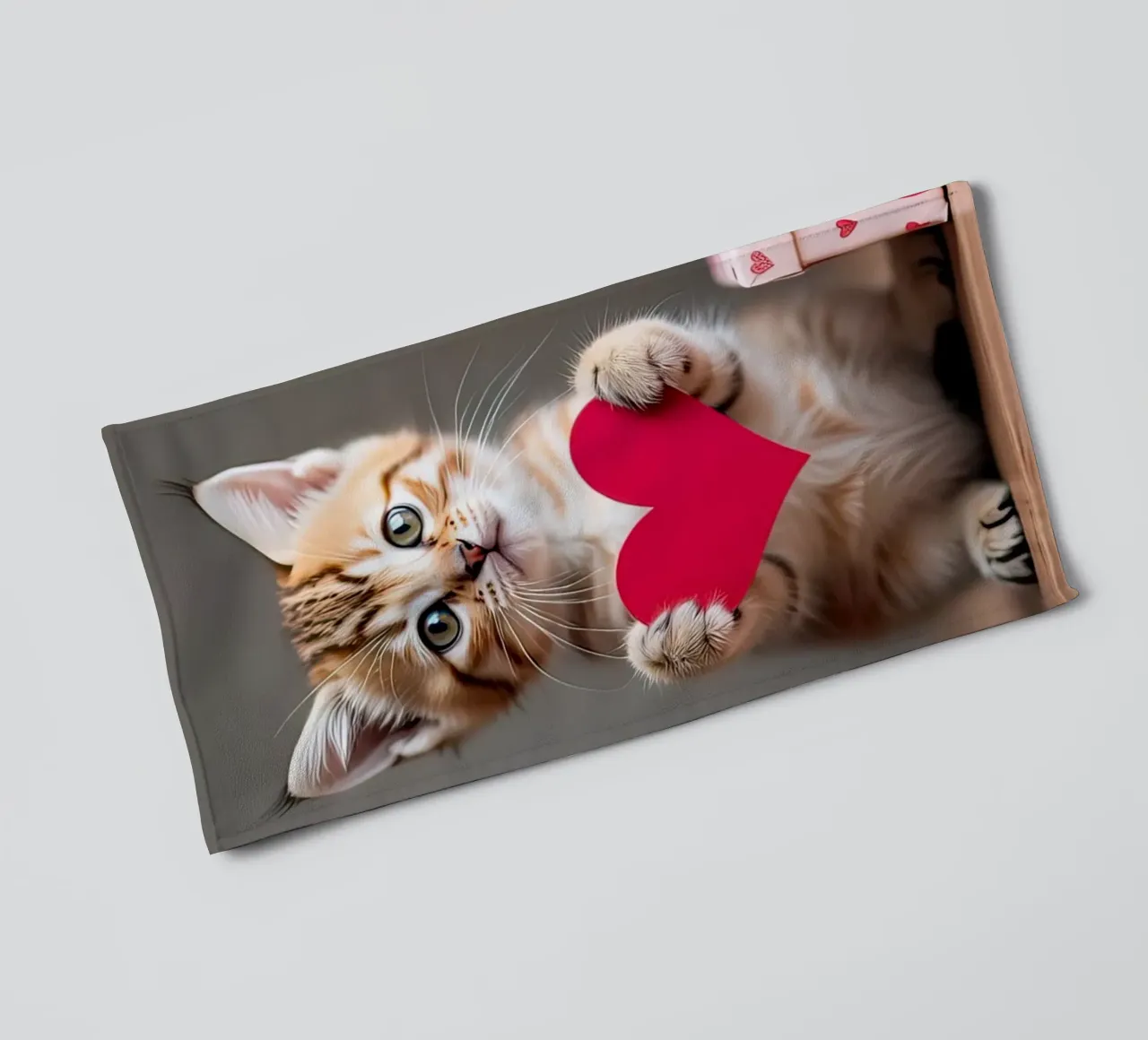 cuore di gatto asciugamano da bagno da ARTVI-SHOP