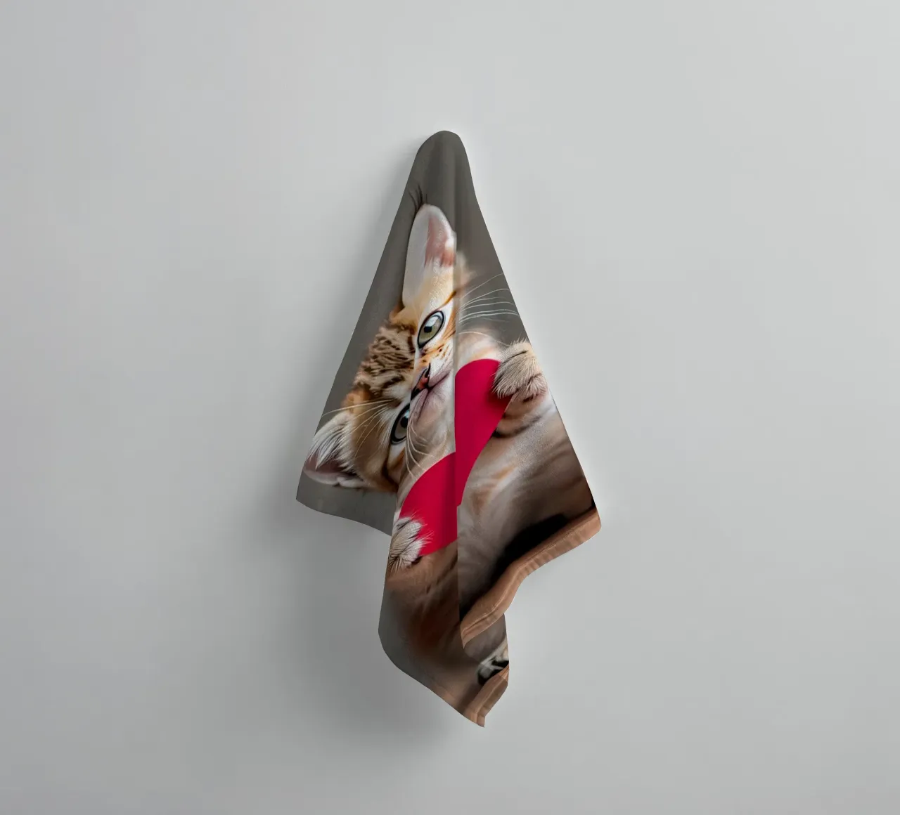 cuore di gatto asciugamano da bagno da ARTVI-SHOP