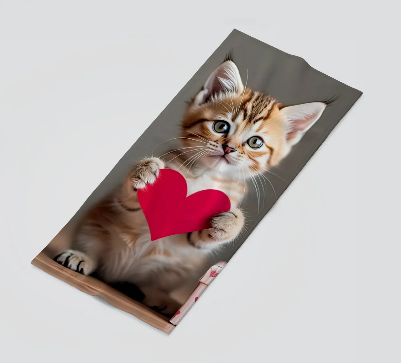 cuore di gatto telo mare da ARTVI-SHOP