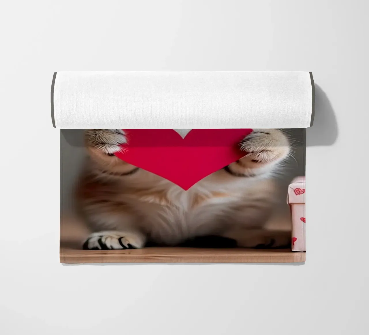 cuore di gatto telo mare da ARTVI-SHOP