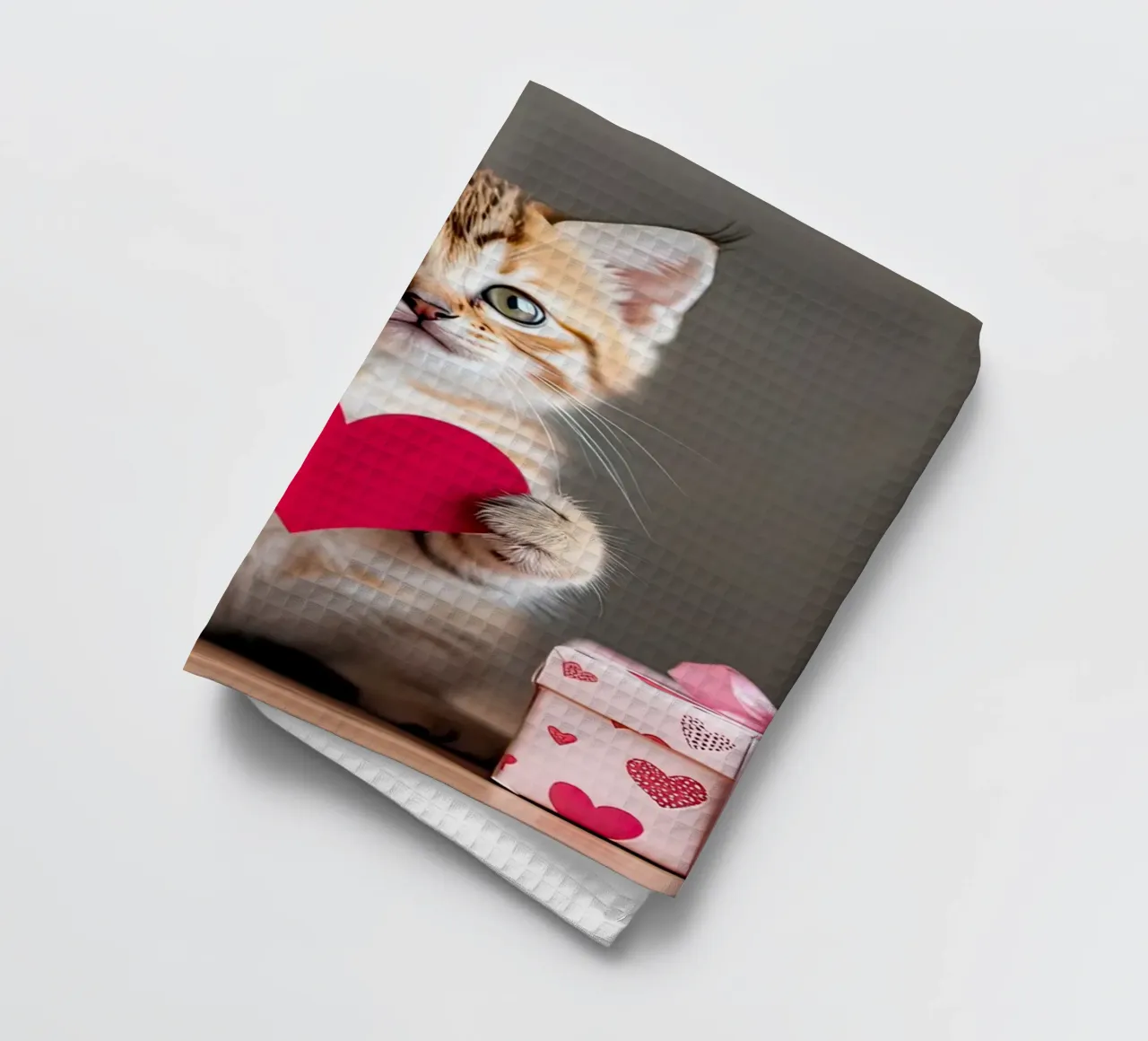 cuore di gatto canovaccio da cucina da ARTVI-SHOP