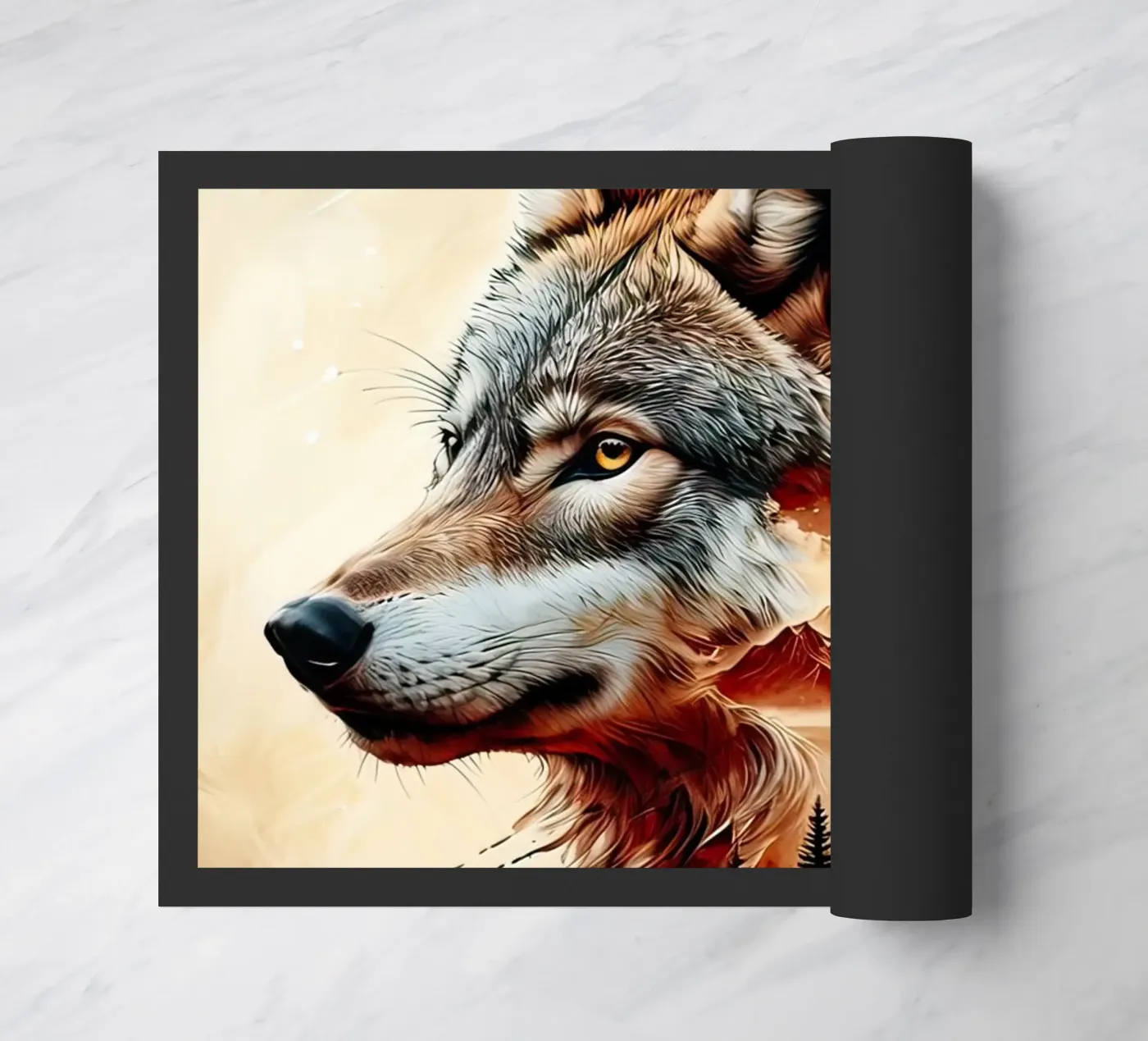 The big wolf Fußmatte von 🎁 NOBELART