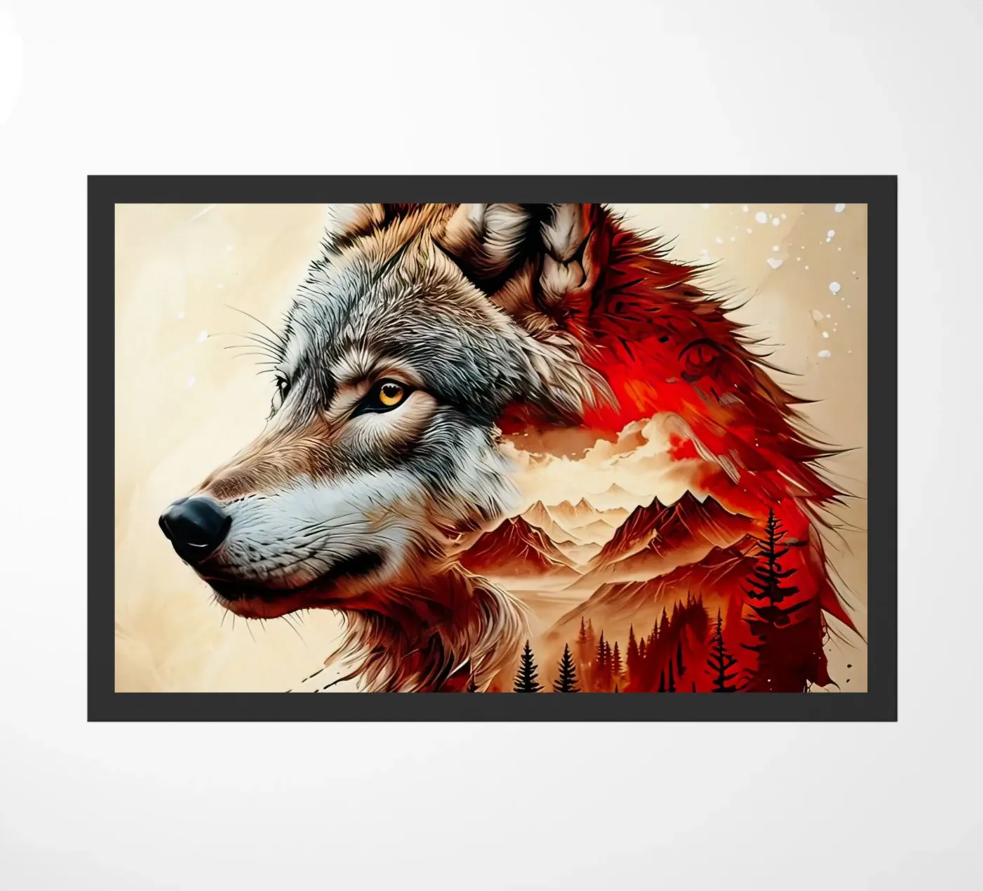 The big wolf Fußmatte von 🎁 NOBELART