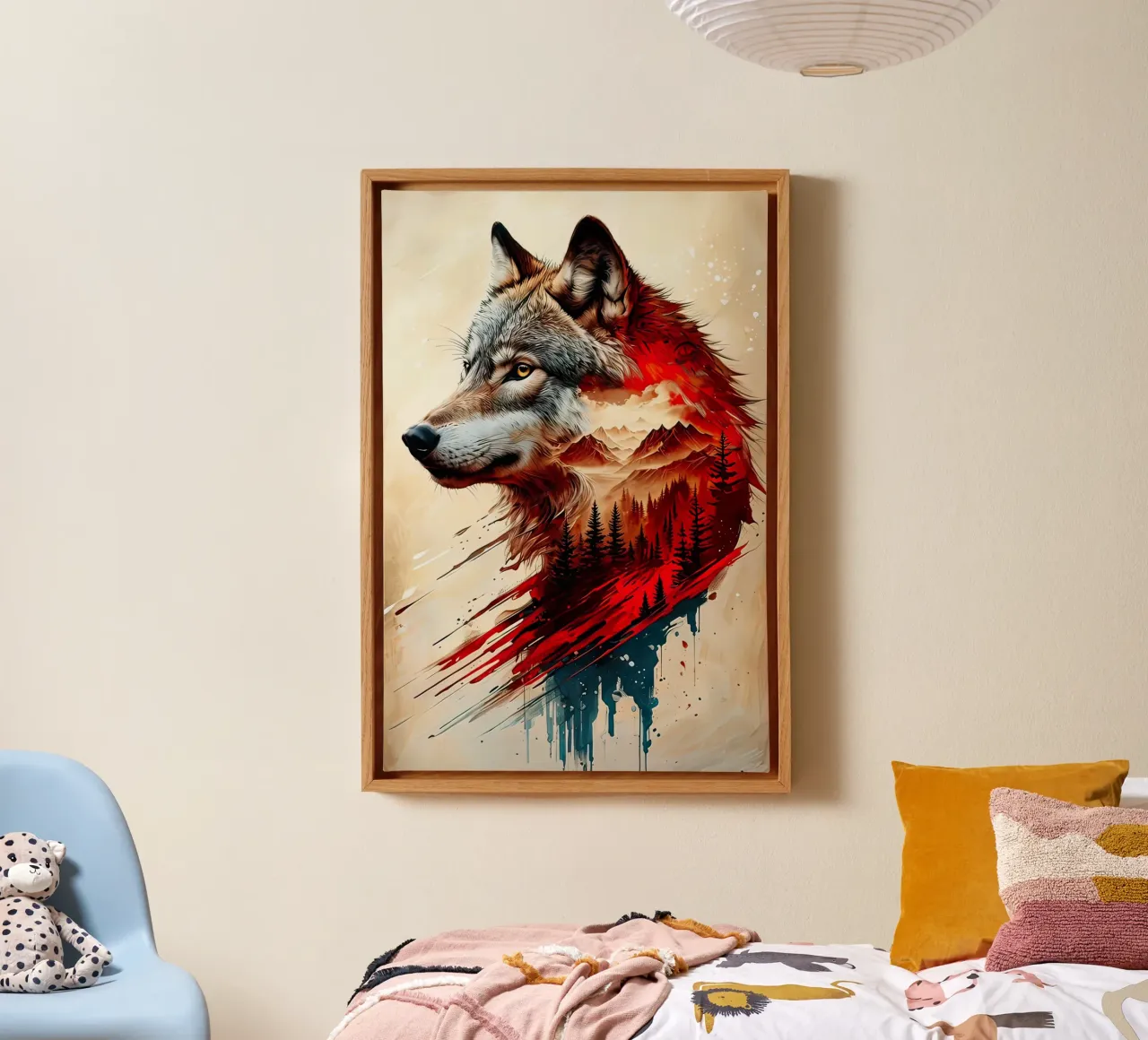 The big wolf canvas by 🎁 ARTVI-SHOP