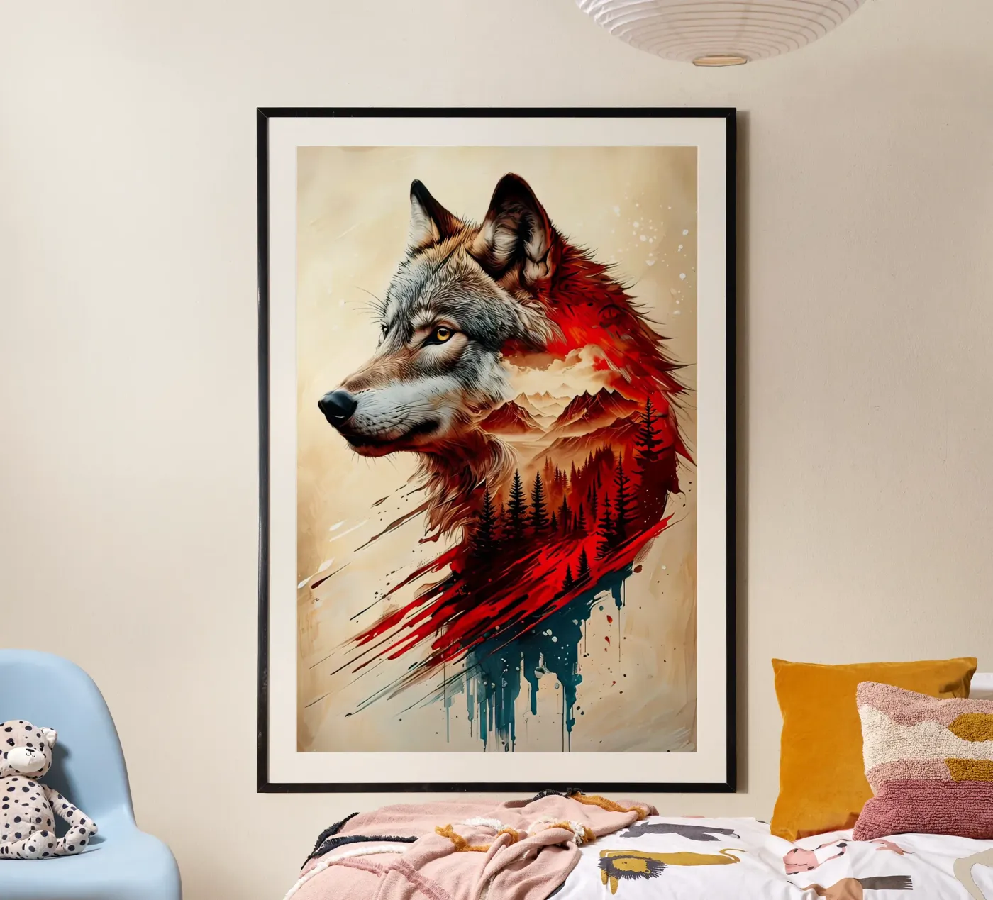 The big wolf poster by 🎁 NOBELART