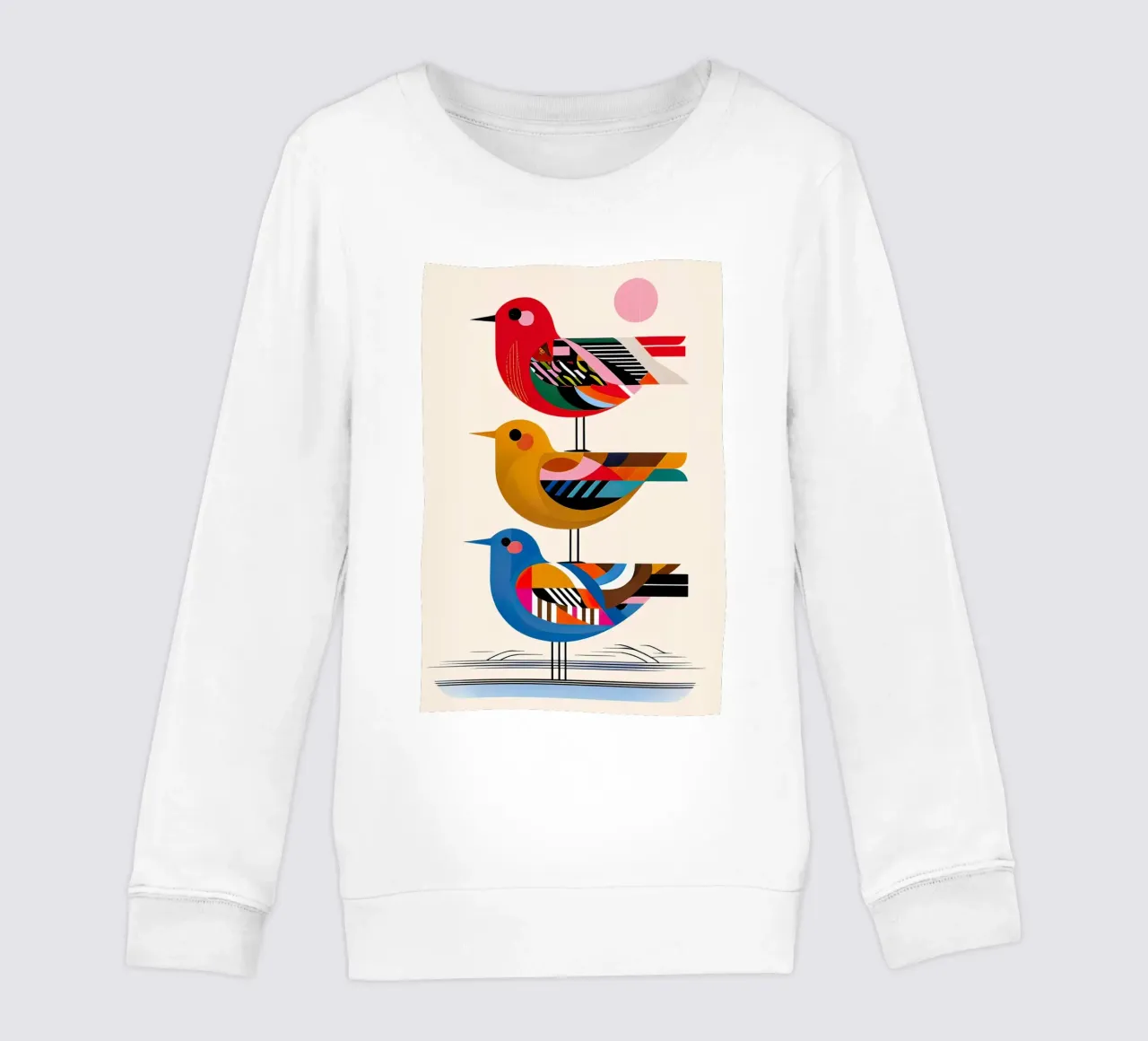 tre uccelli felpa bambino da ARTVI-SHOP
