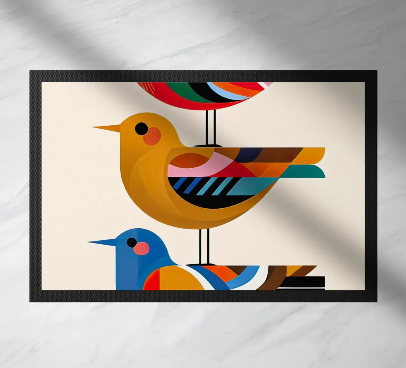 tre uccelli zerbino da 🎁 NOBELART