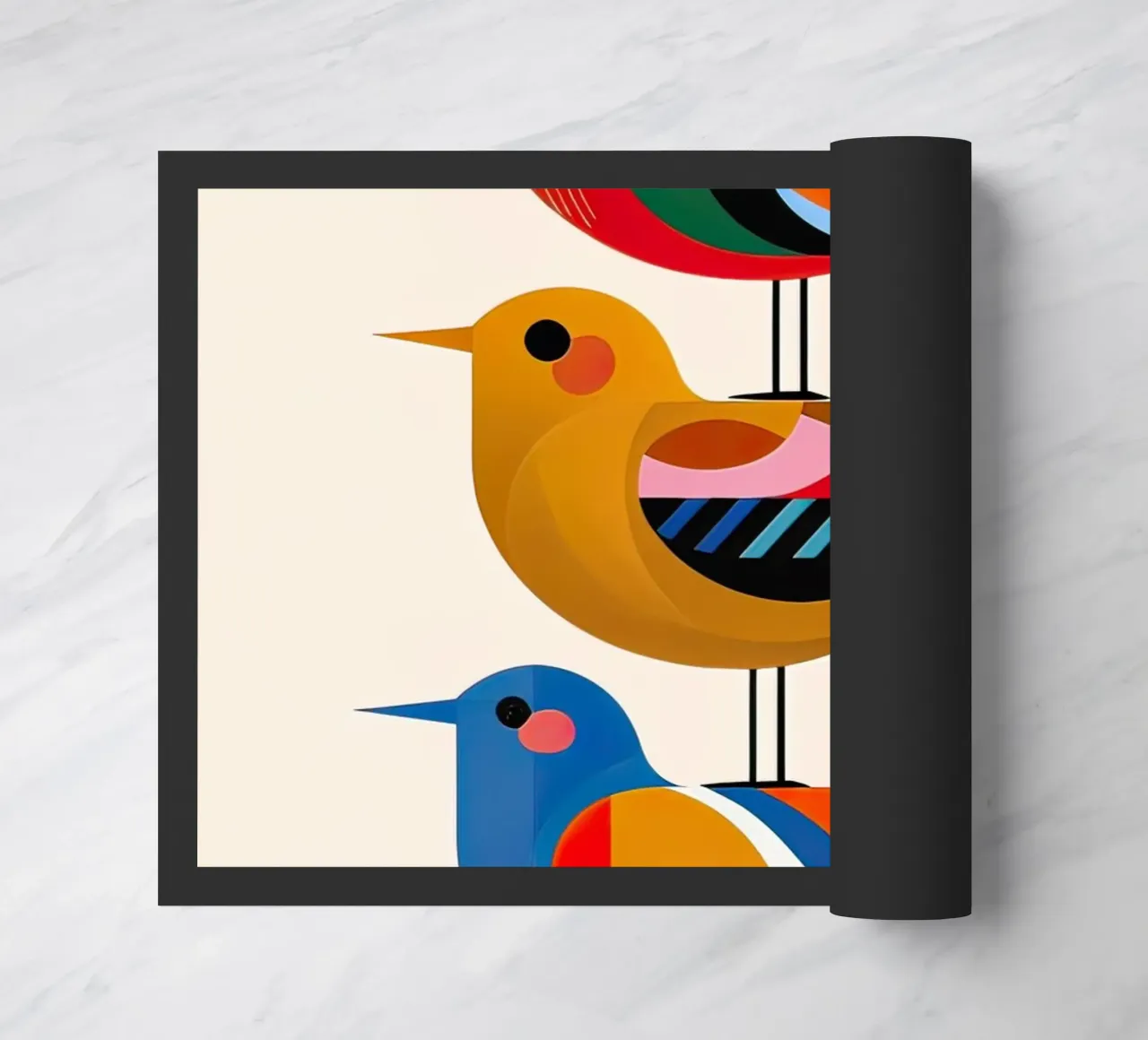 tre uccelli zerbino da 🎁 NOBELART