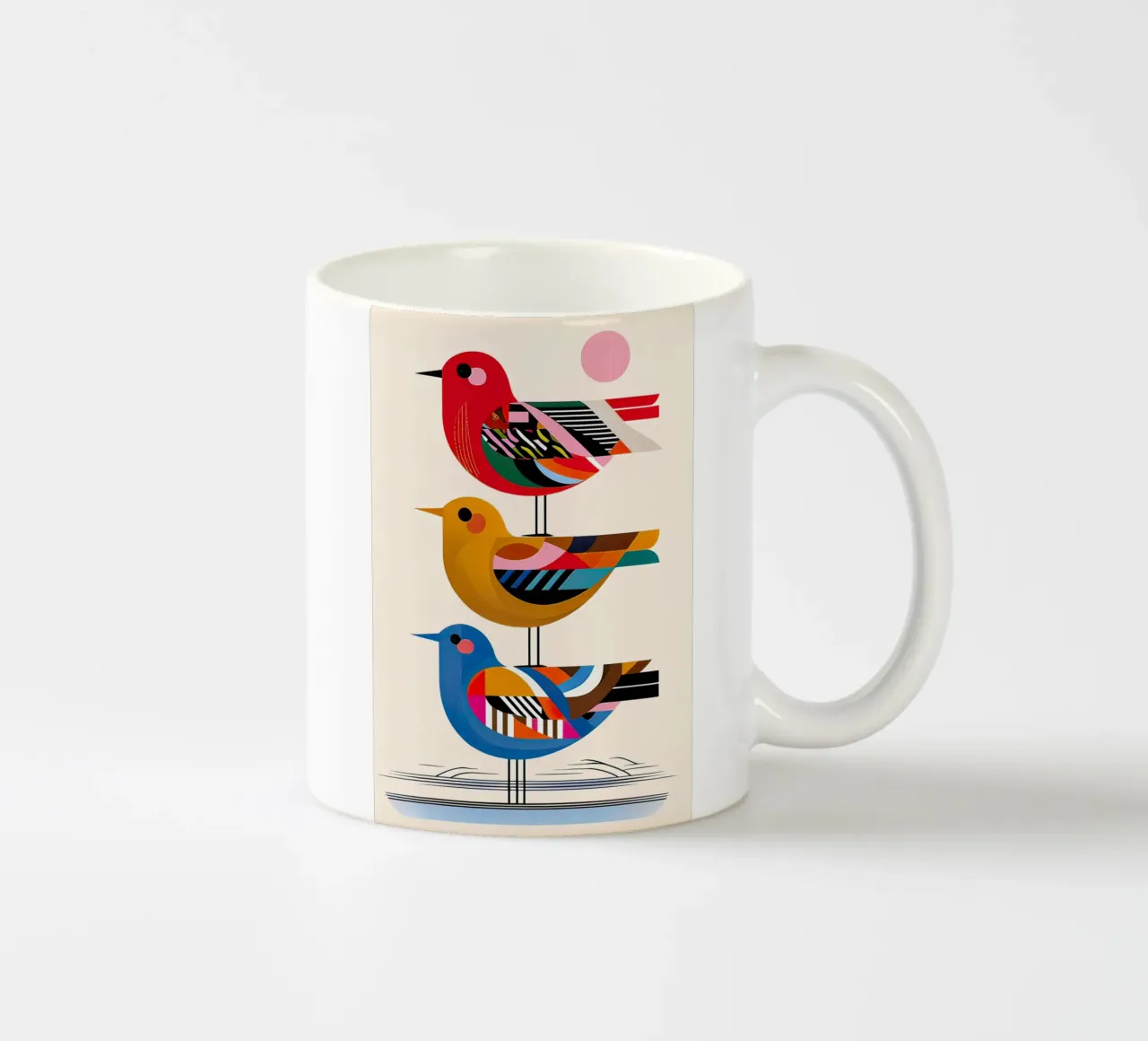 tre uccelli tazza in ceramica da ARTVI-SHOP