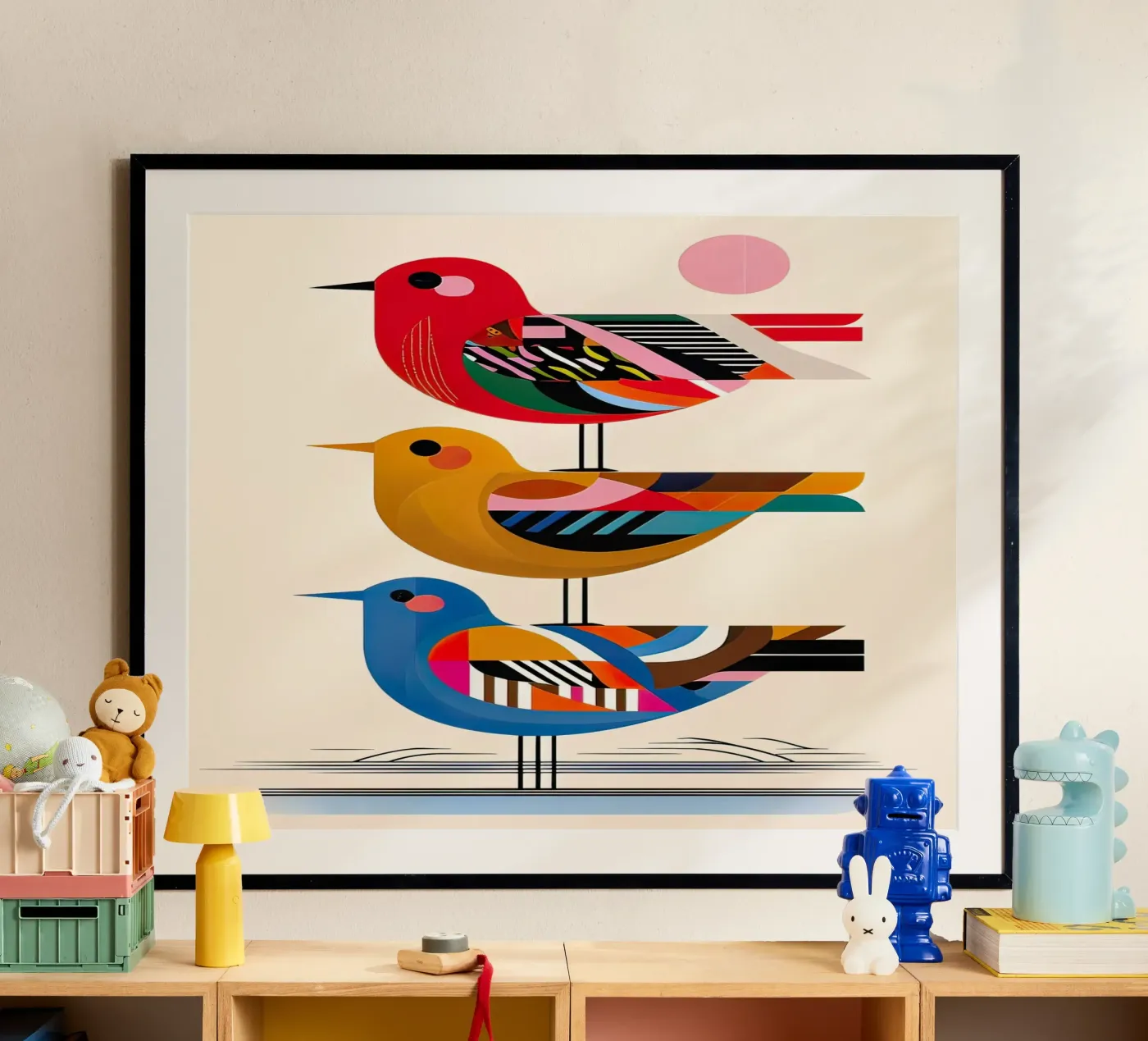 tre uccelli poster da 🎁 NOBELART