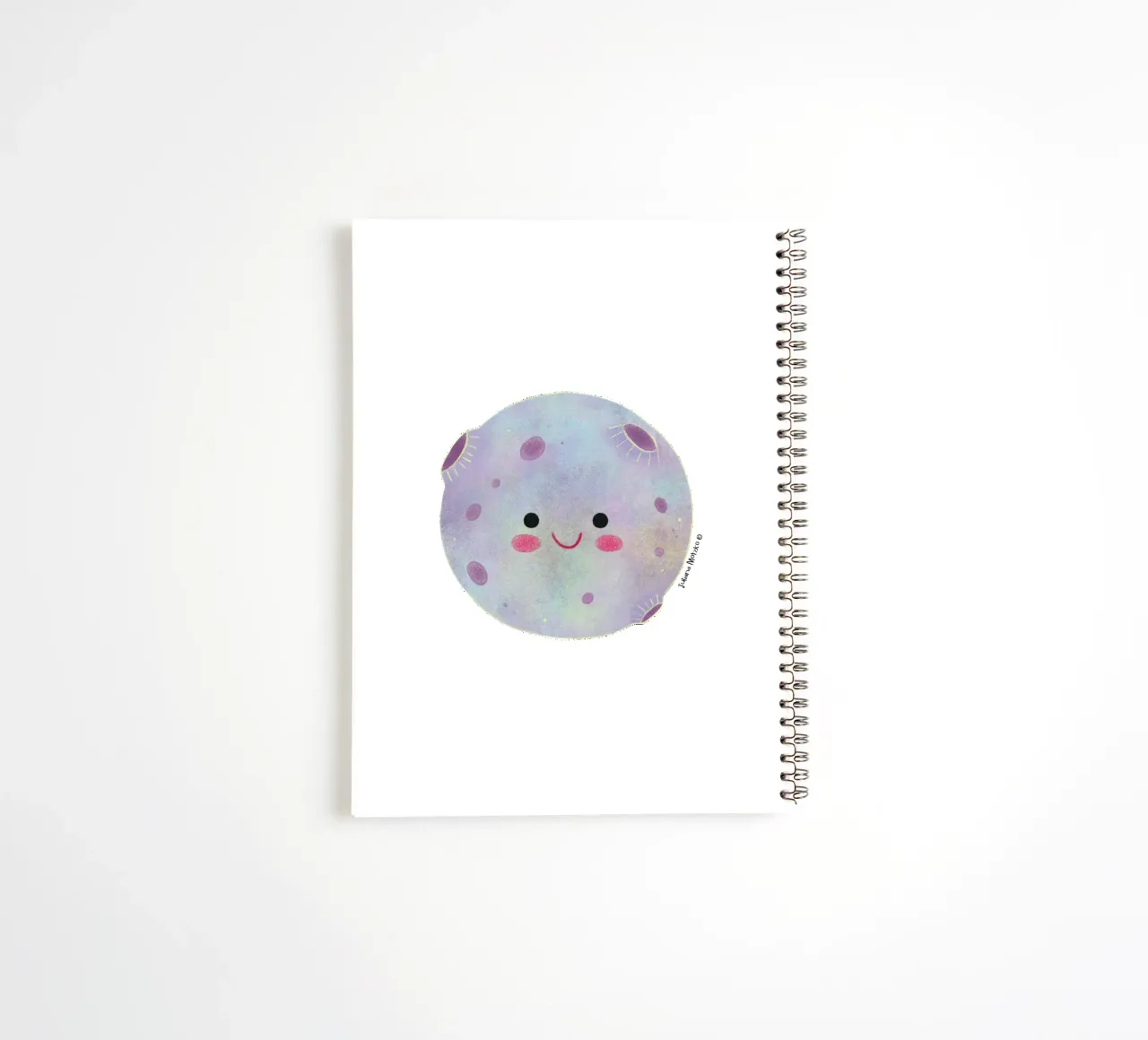 Cute Moon spiral notebook by julianamotzko