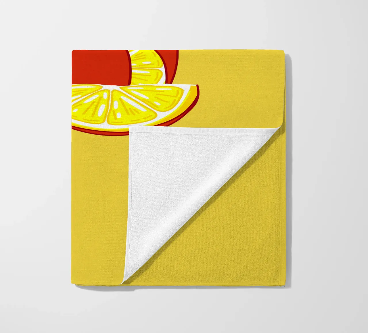 Unvorhersehbarkeit Apfel-Zitrone Motivationsdesign Strandtuch von sillyindustries