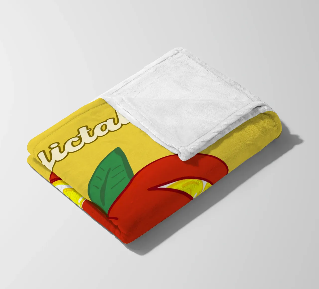 Unvorhersehbarkeit Apfel-Zitrone Motivationsdesign Fleecedecke von sillyindustries