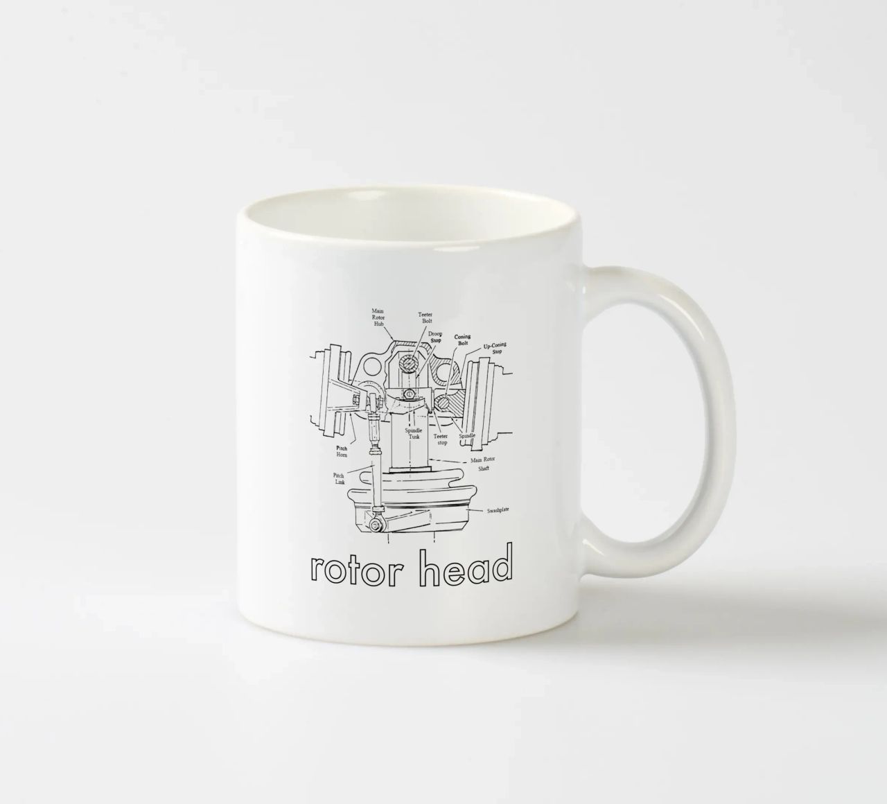 testa del rotore tazza in ceramica da pilotpegasus