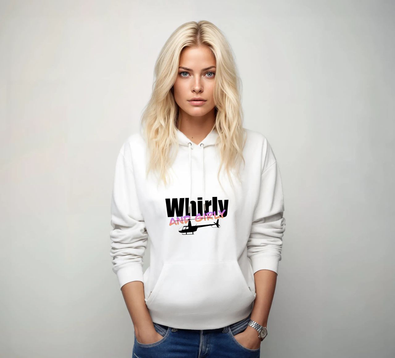 Whirly and girly felpa con cappuccio da pilotpegasus