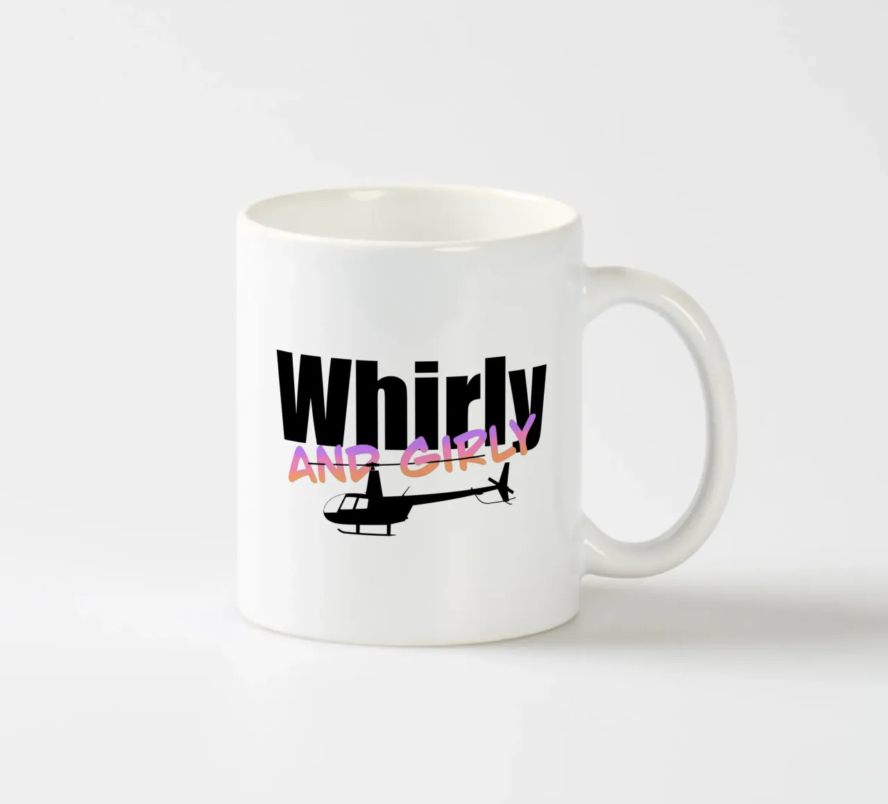 Whirly and girly keramische mok van pilotpegasus