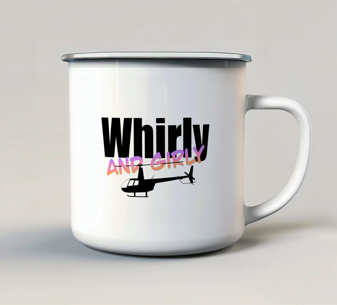 Whirly and girly tazza in smalto da pilotpegasus