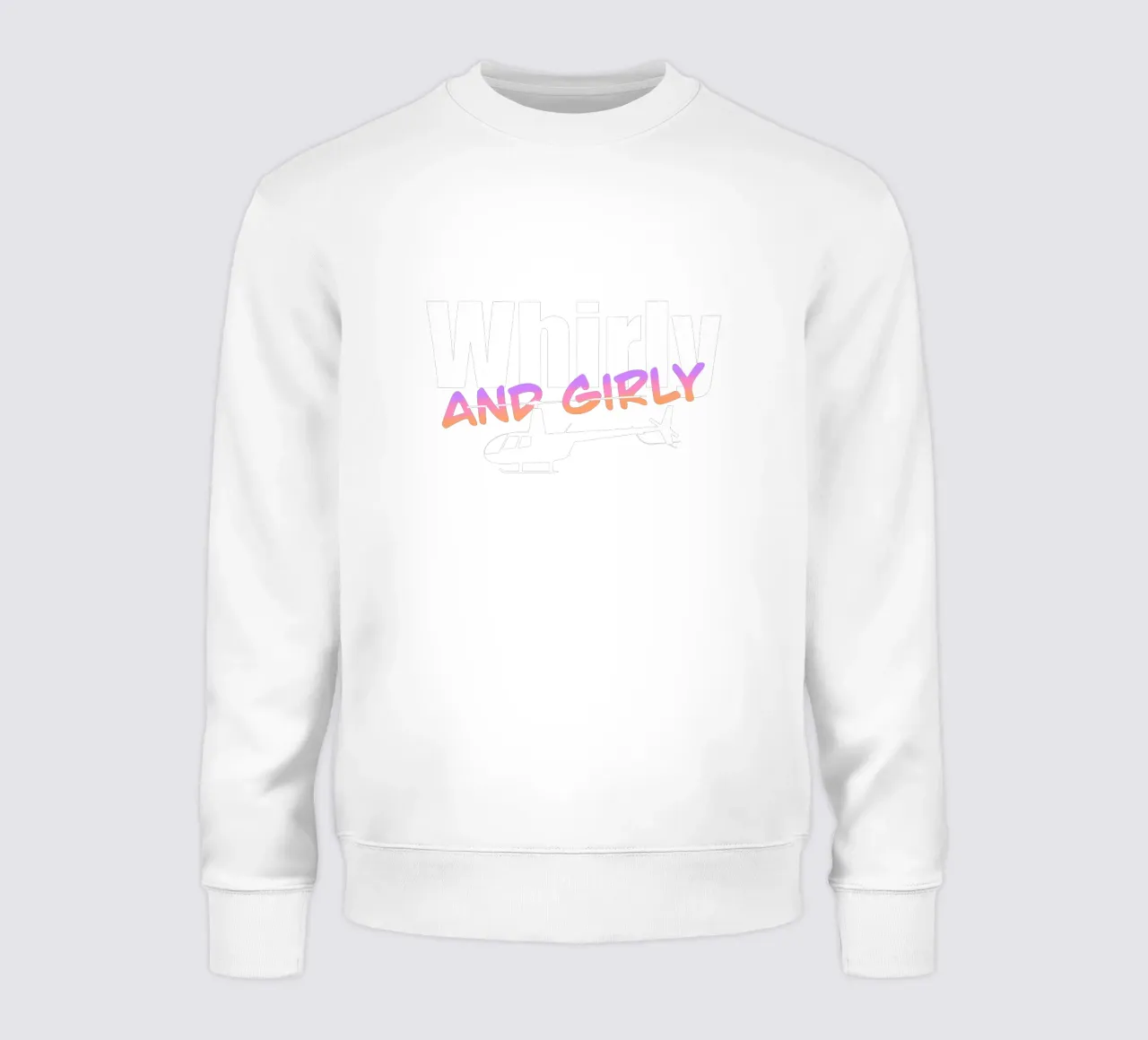 Whirly and girly (white text) sweat de pilotpegasus