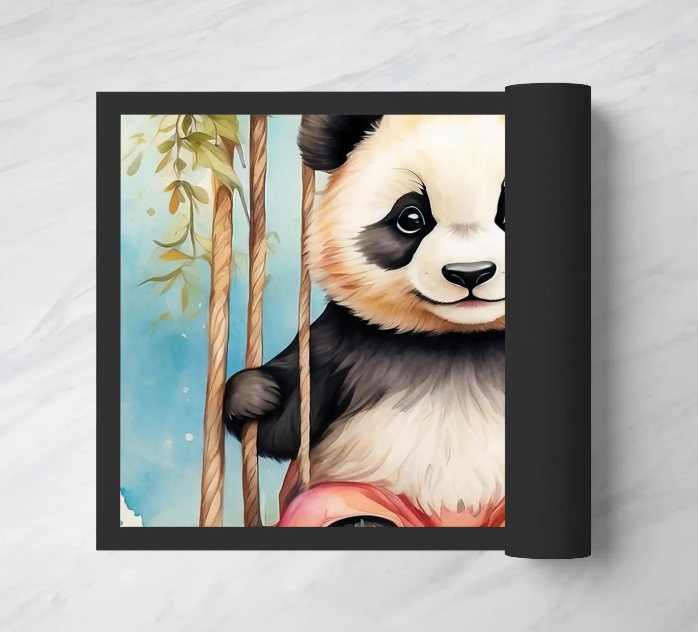 Panda Bear deurmat van 🎁 NOBELART
